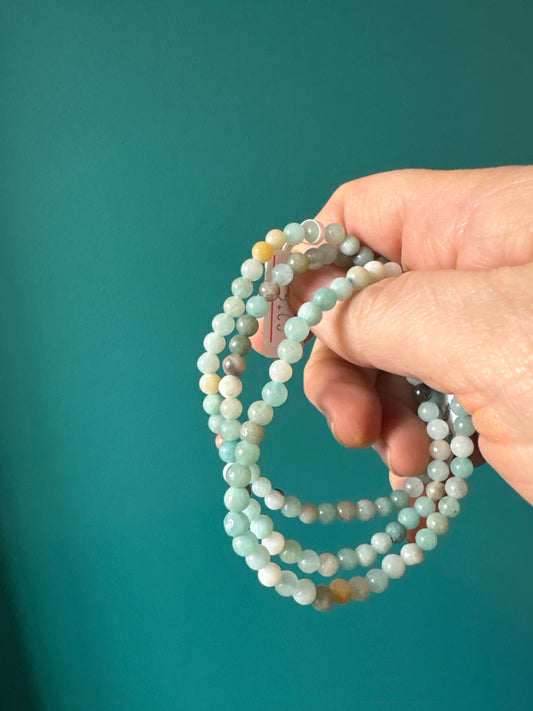 *Bracelet Amazonite 4 mm