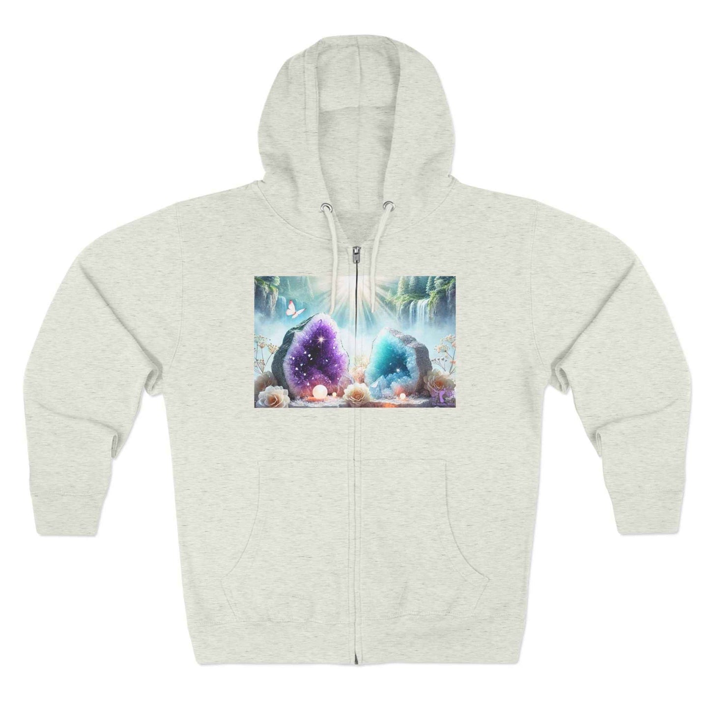 Cool Geode Zipped Hooded Sweater