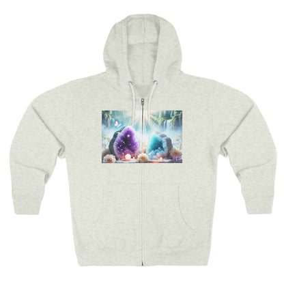 Cool Geode Zipped Hooded Sweater
