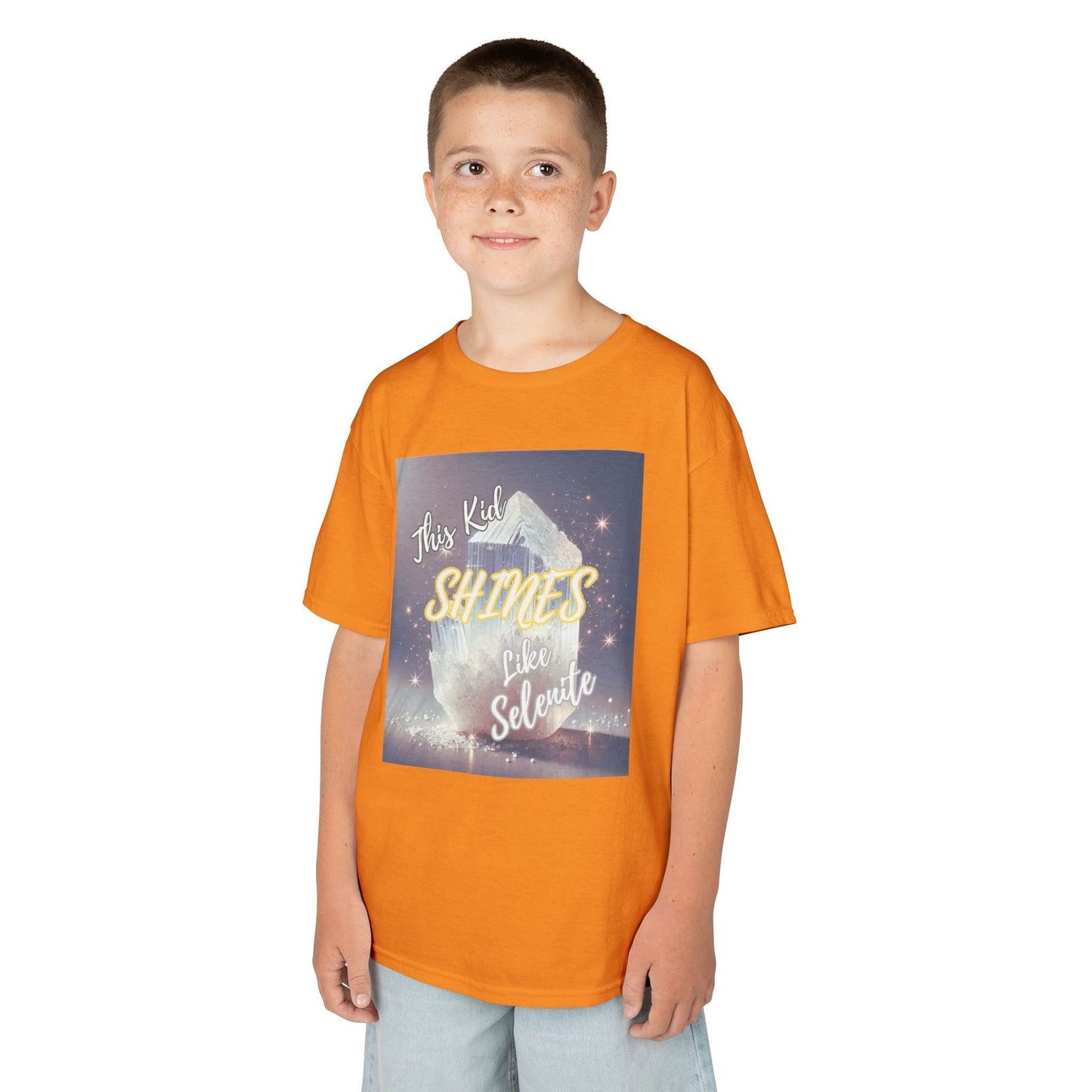 Kids TShirt 'This Kid Shines Like Selenite'