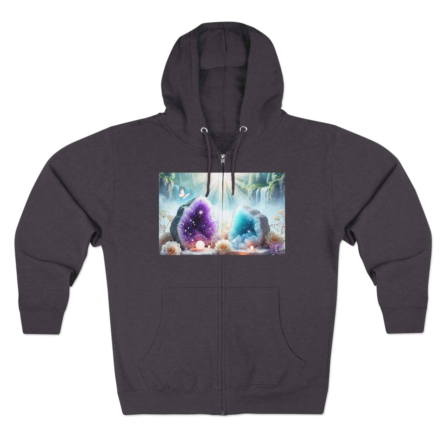 Cool Geode Zipped Hooded Sweater