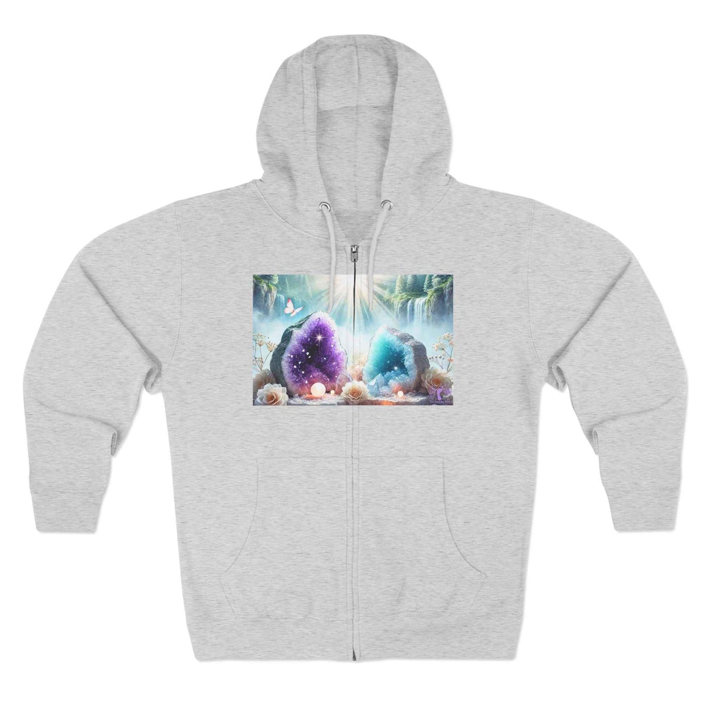 Cool Geode Zipped Hooded Sweater