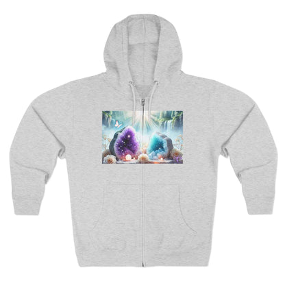 Cool Geode Zipped Hooded Sweater