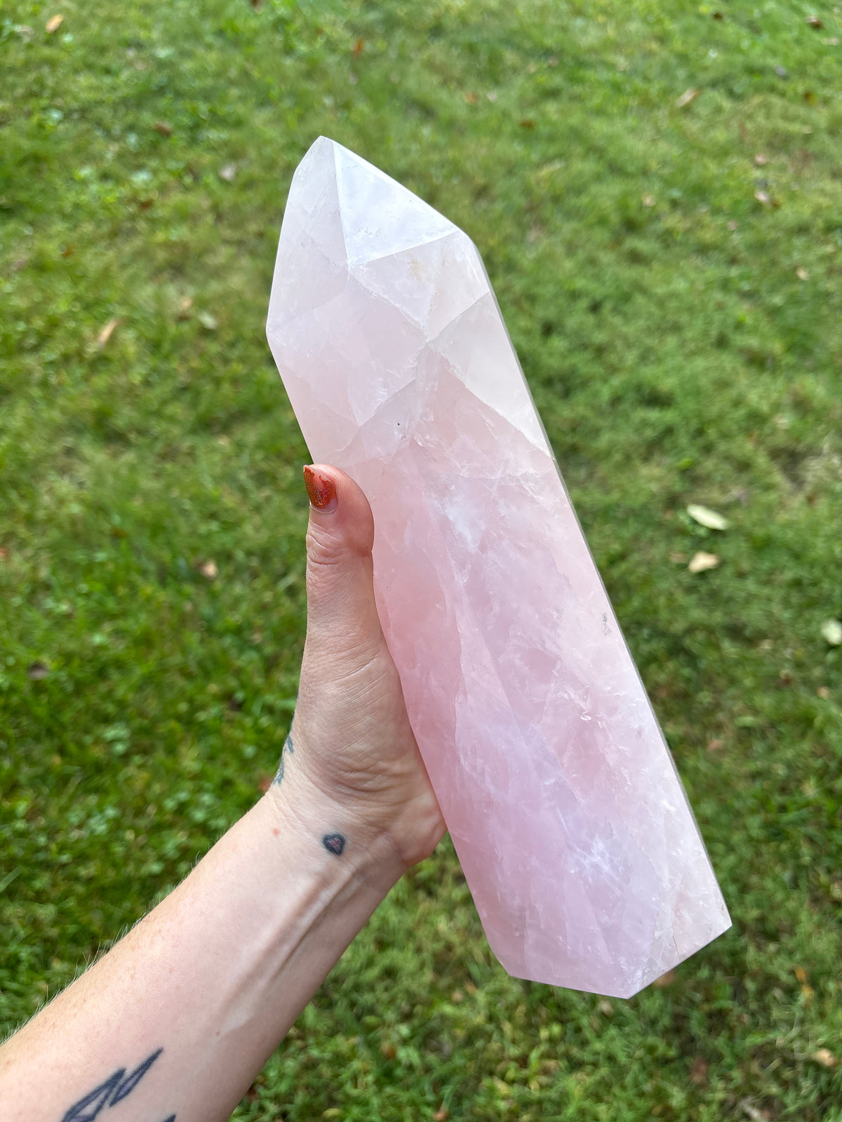 Large Rose Quartz Gemmy High Quality Tower
