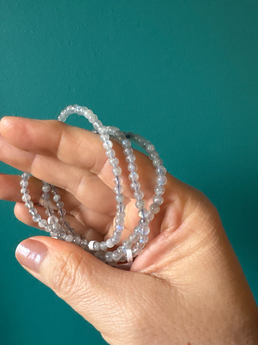 *Bracelet Blue Labradorite 3-4 mm