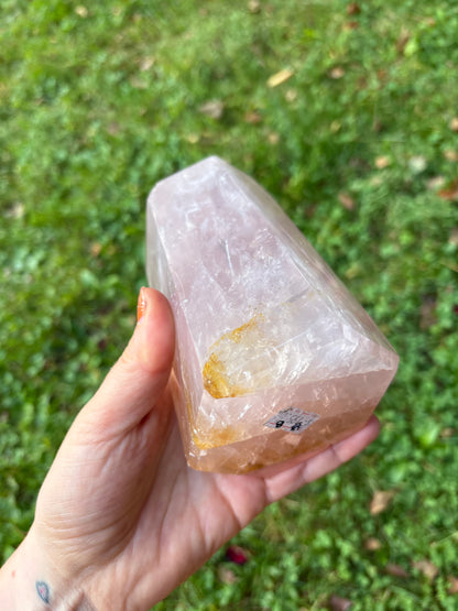 Rose Quartz High Quality Gemmy Tower