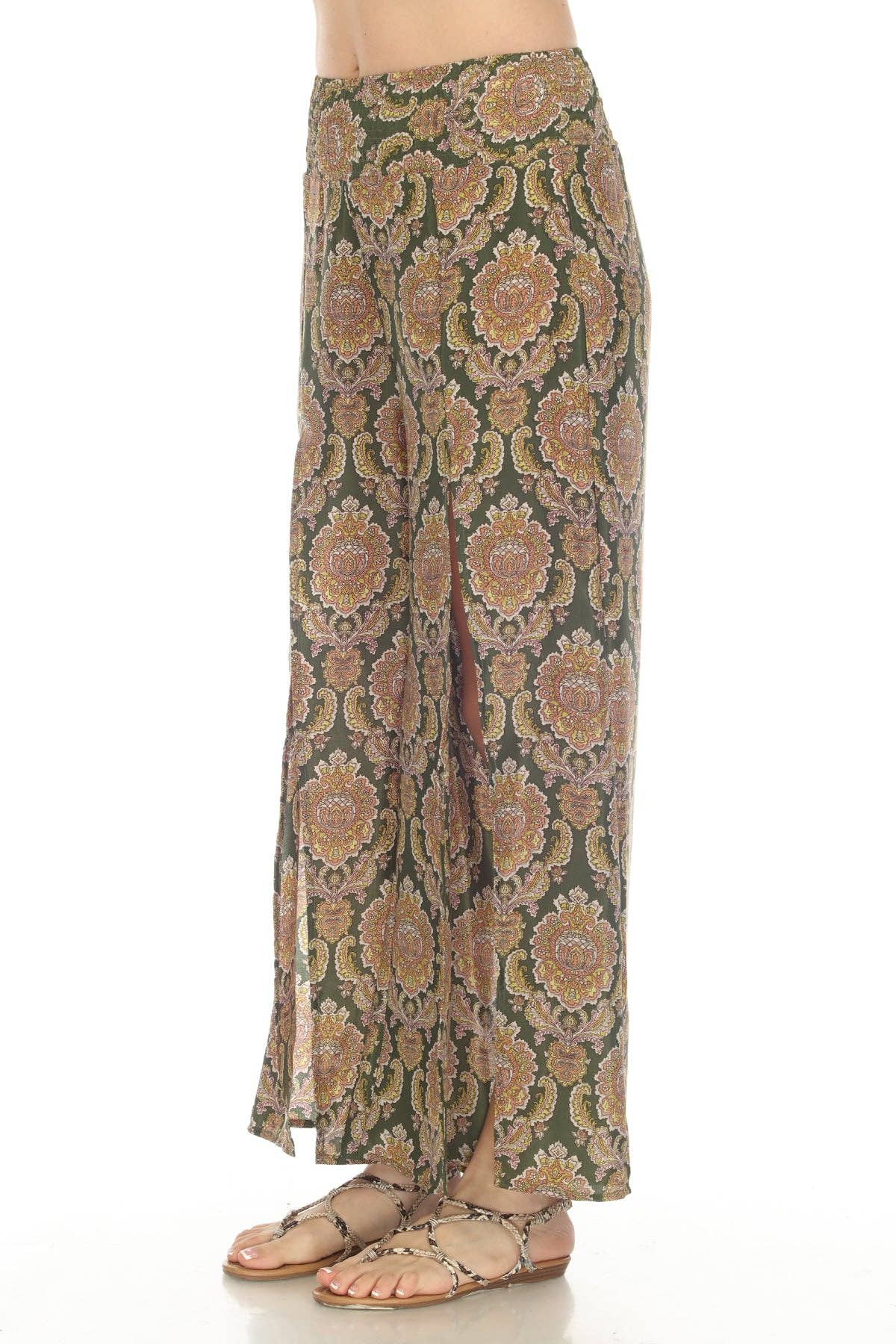 *PolySilk Faux Wrap Pants
