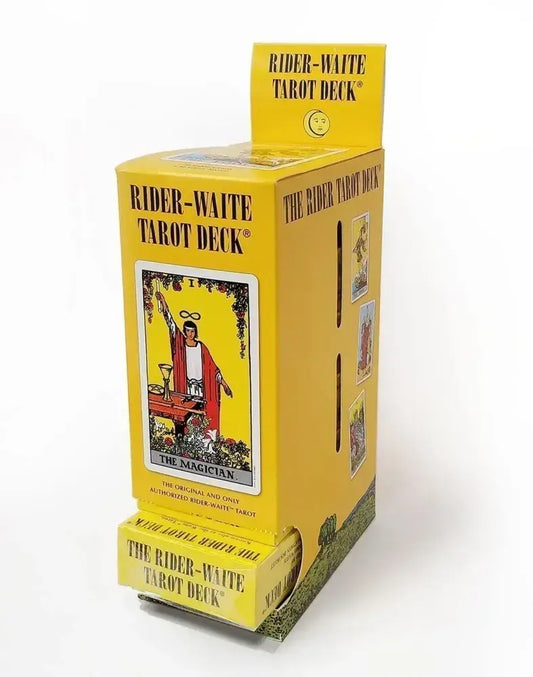 Rider-Waite® Tarot Deck box featuring The Magician card with vibrant symbolic illustrations