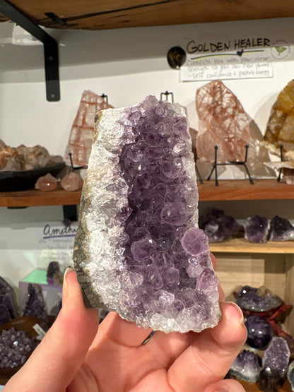 2-3 inch Amethyst Cathedral with purple crystalline formations for meditation and decor