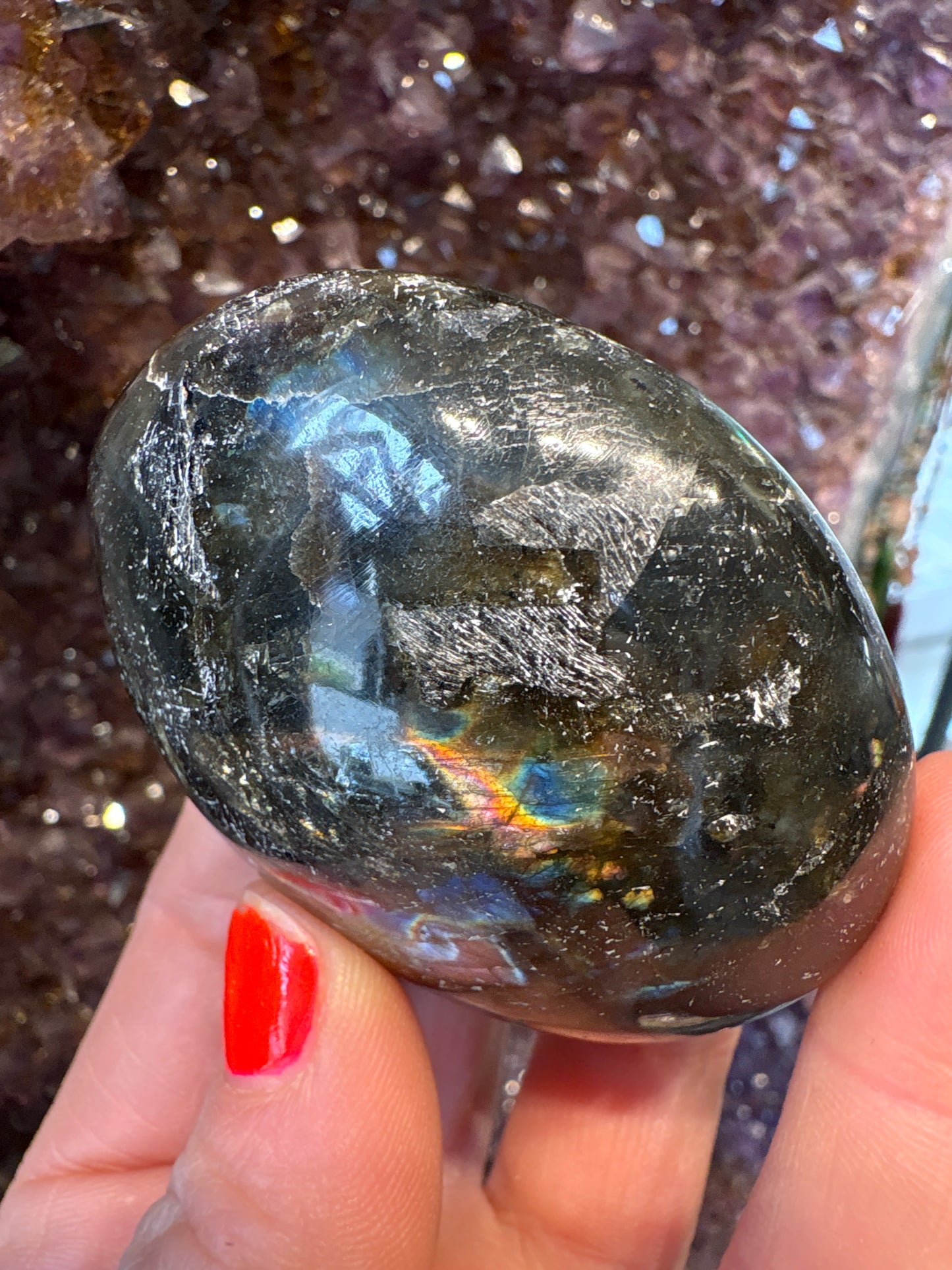 Labradorite Palm Stone