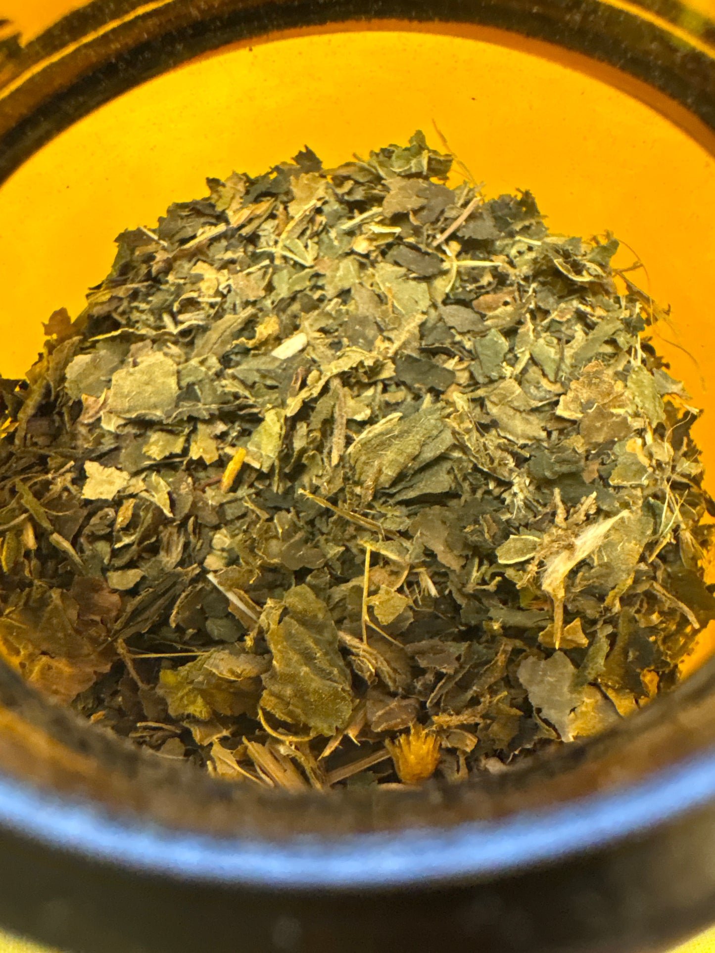 Apothecary Herbs in Glass Jar