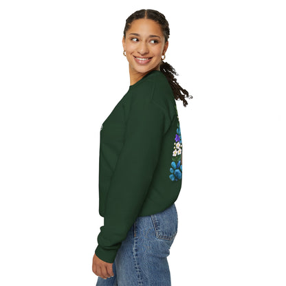 Inspirational Hawthorne Crystal Crew Neck Sweatshirt — Logo Design