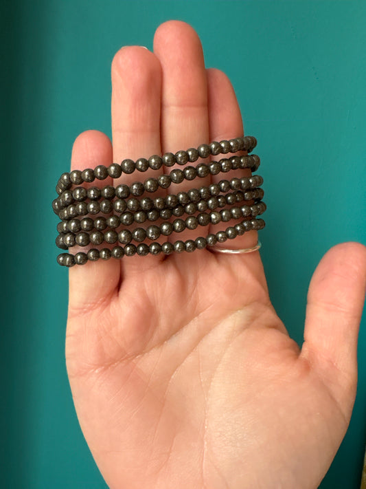 *Bracelet Pyrite 4 mm