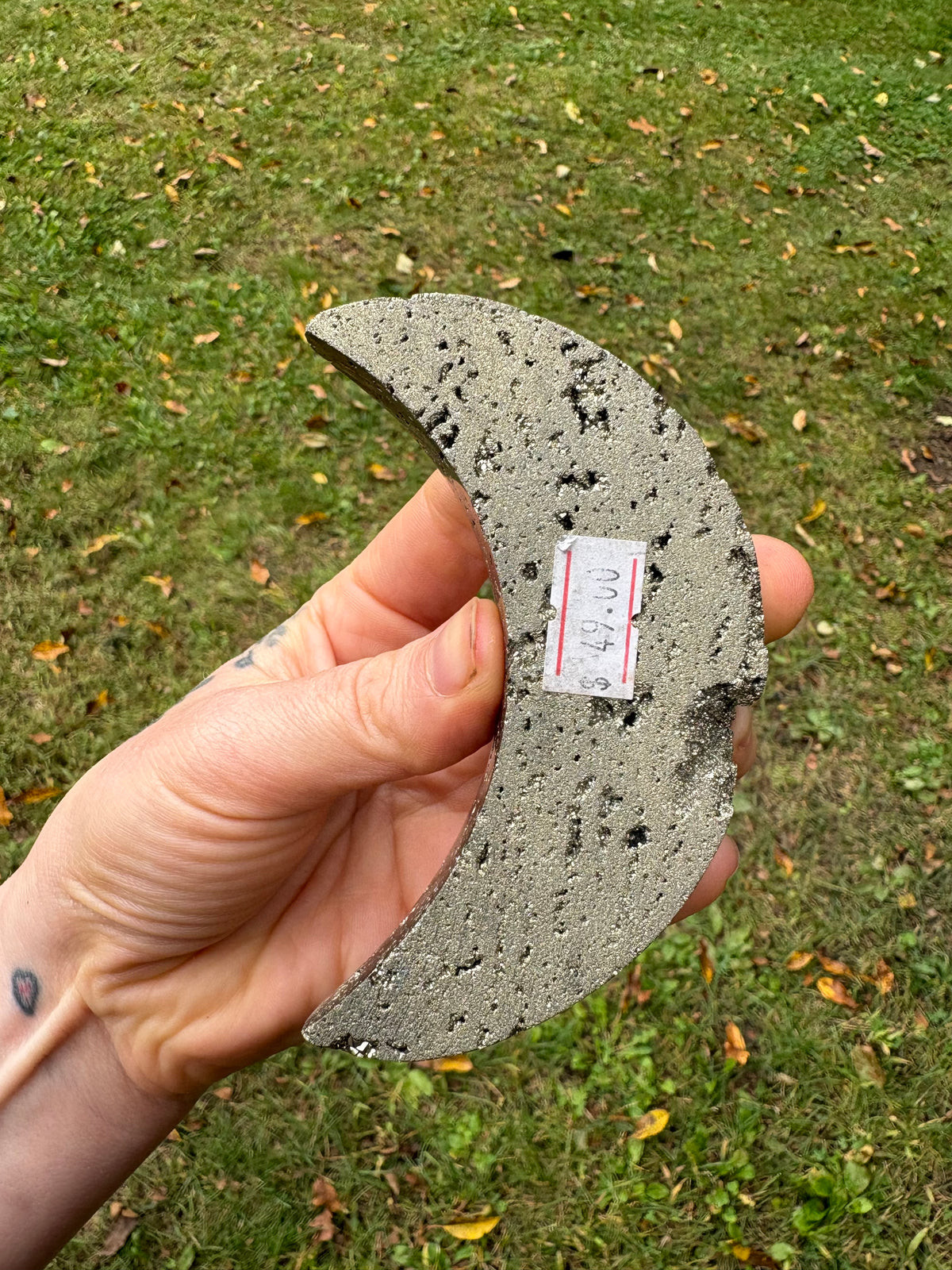 Pyrite Crescent Moon