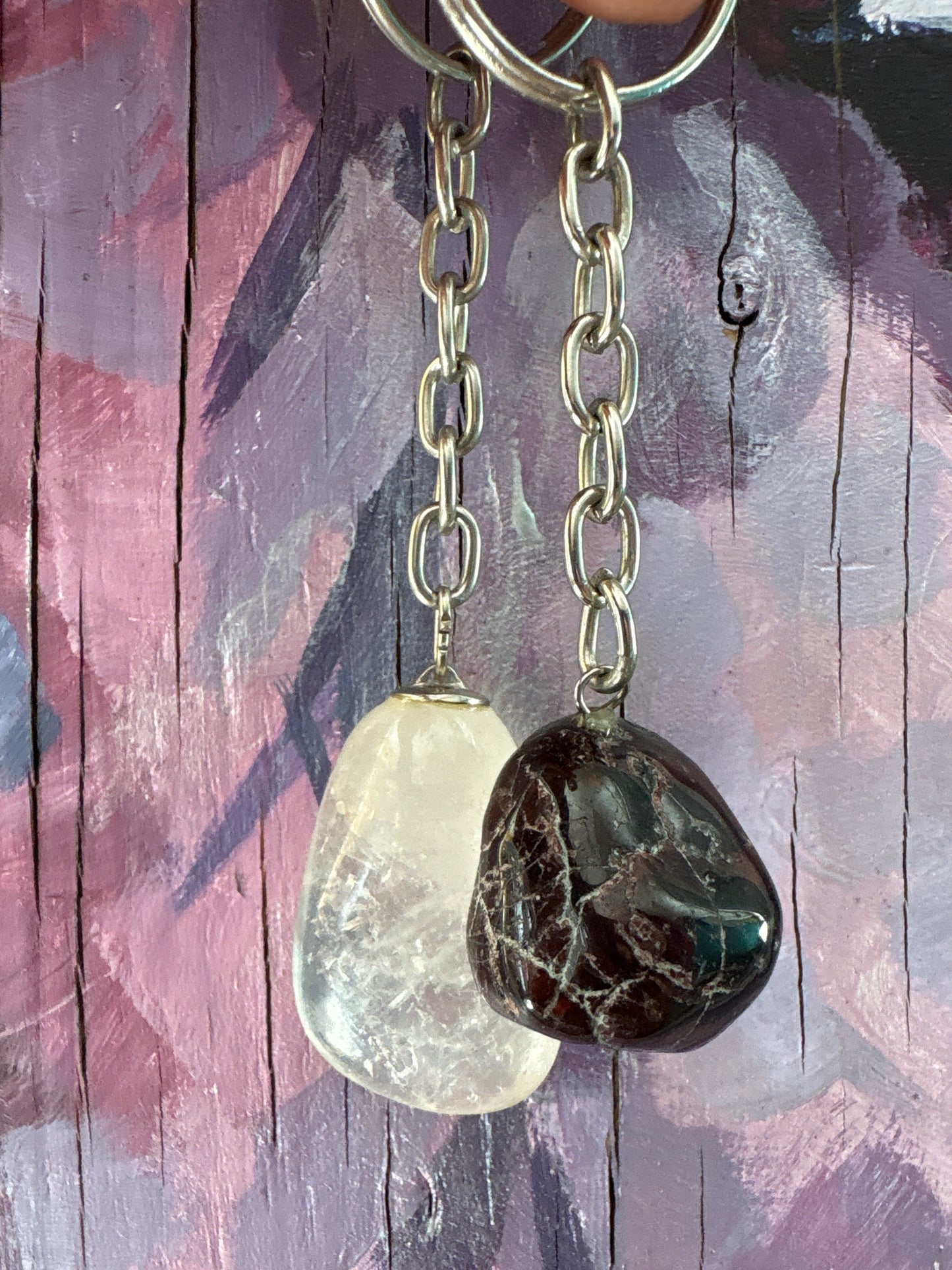 Crystal Tumble Keychain