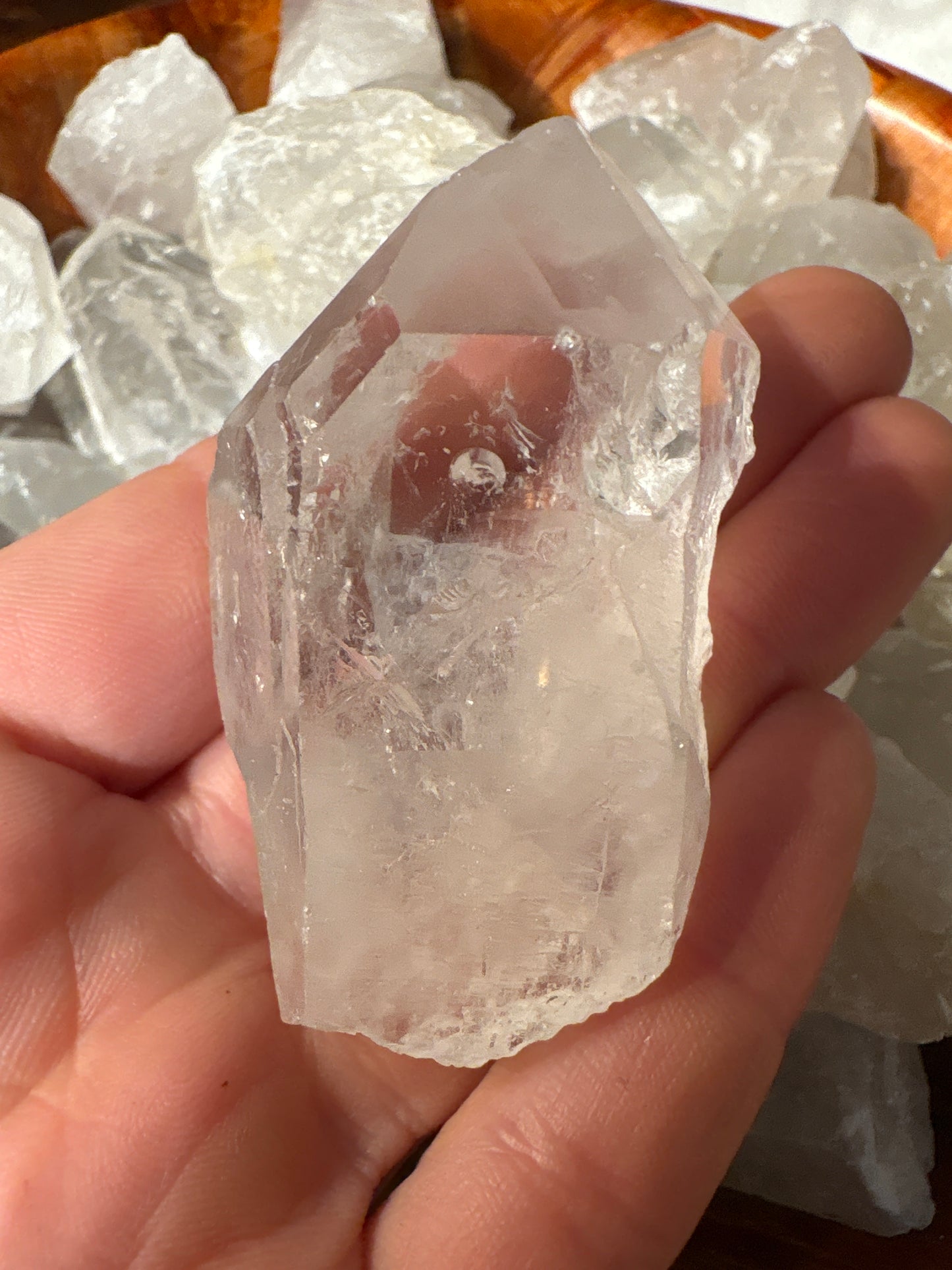 Clear quartz raw point