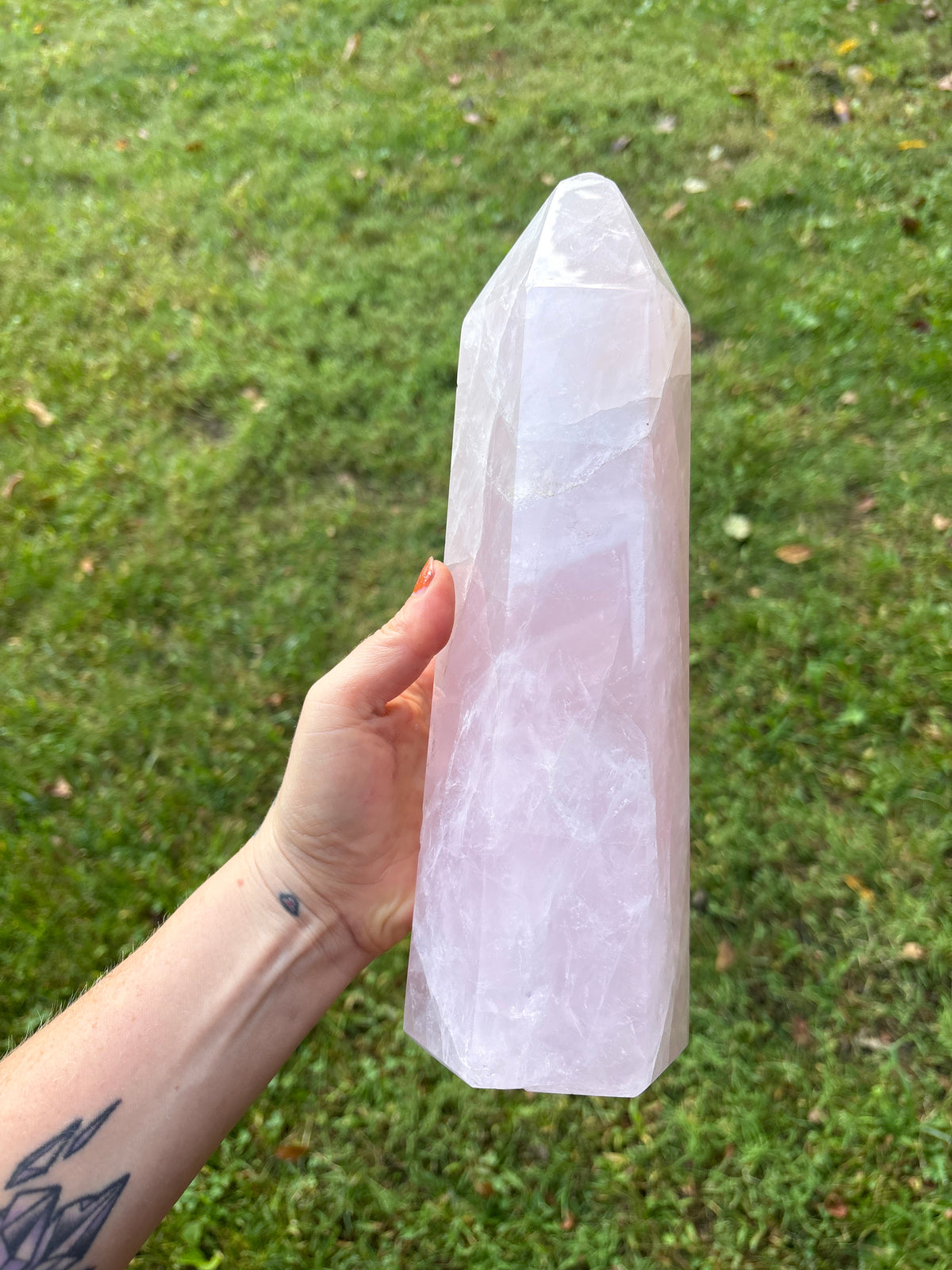 Large Rose Quartz Gemmy High Quality Tower