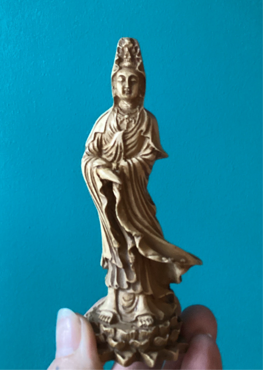 Kwan Yin Statue - Natural - 5.25”