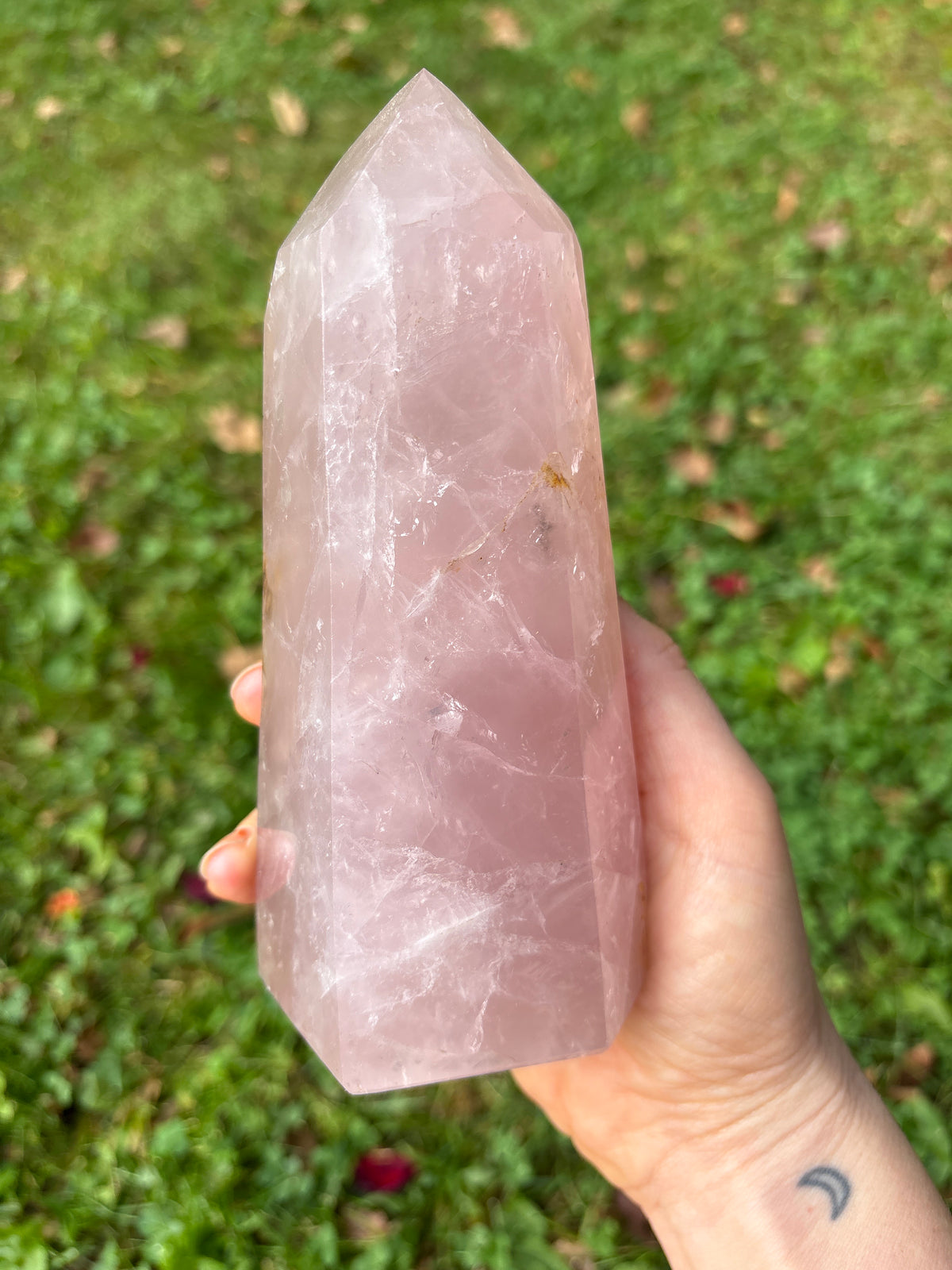 Rose Quartz High Quality Gemmy Tower