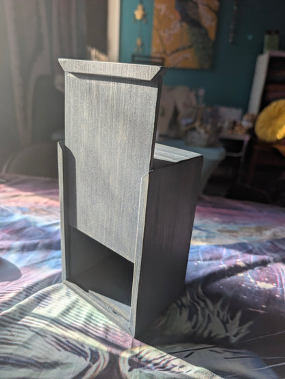 Tarot Raider Handcrafted Tarot & Oracle Card Box – Blue Finish (Small) Solid