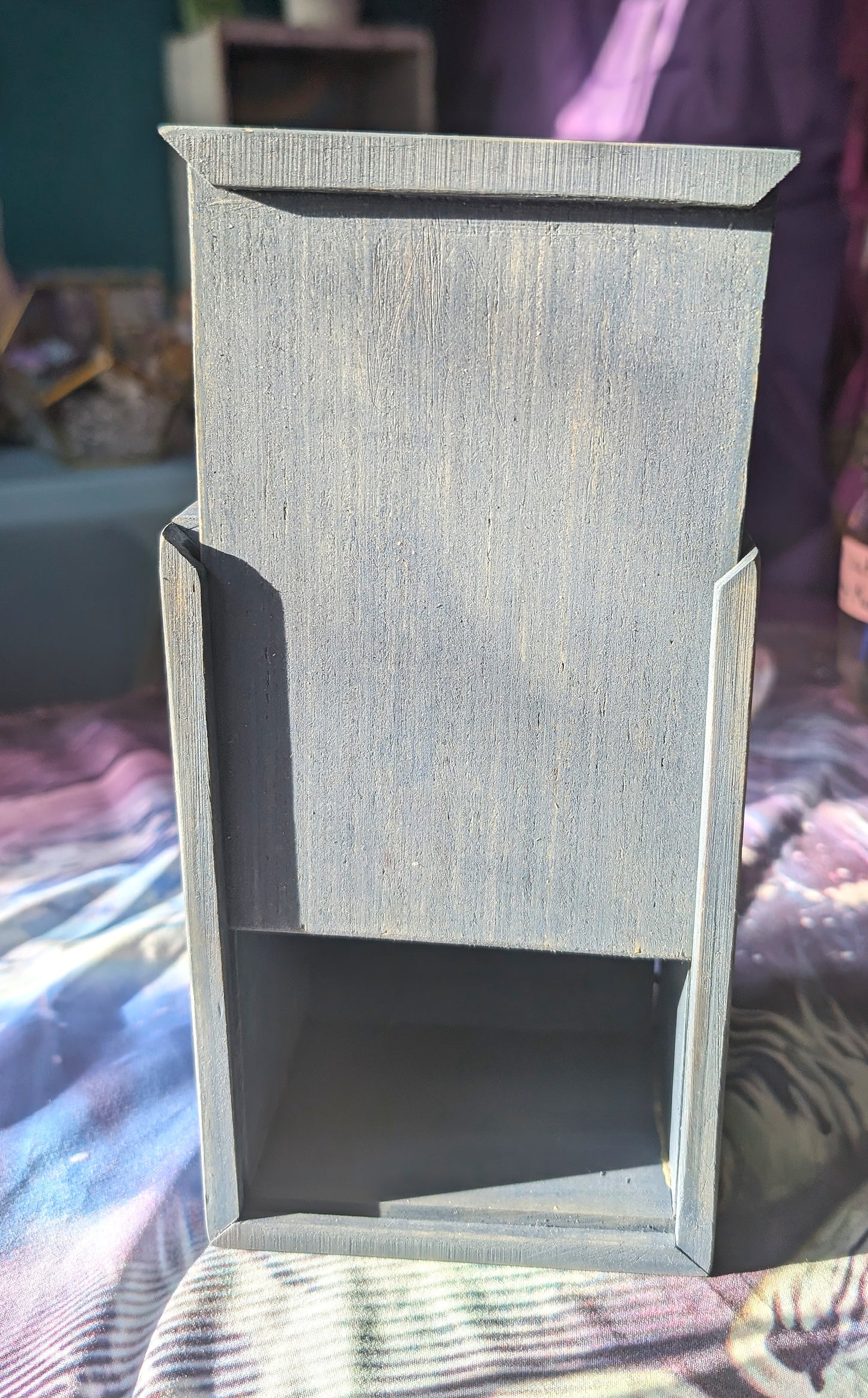 Tarot Raider Handcrafted Tarot & Oracle Card Box – Blue Finish (Small) Solid