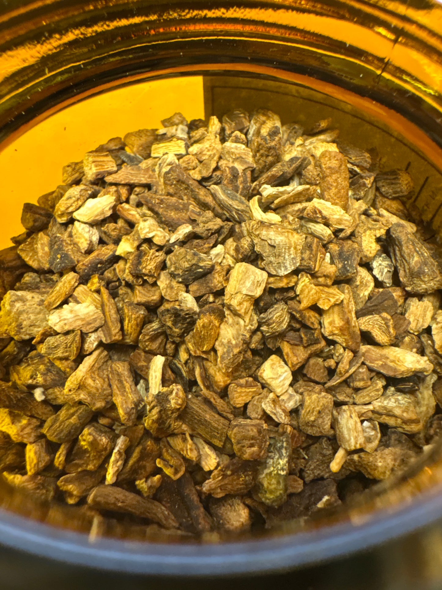 Apothecary Herbs in Glass Jar