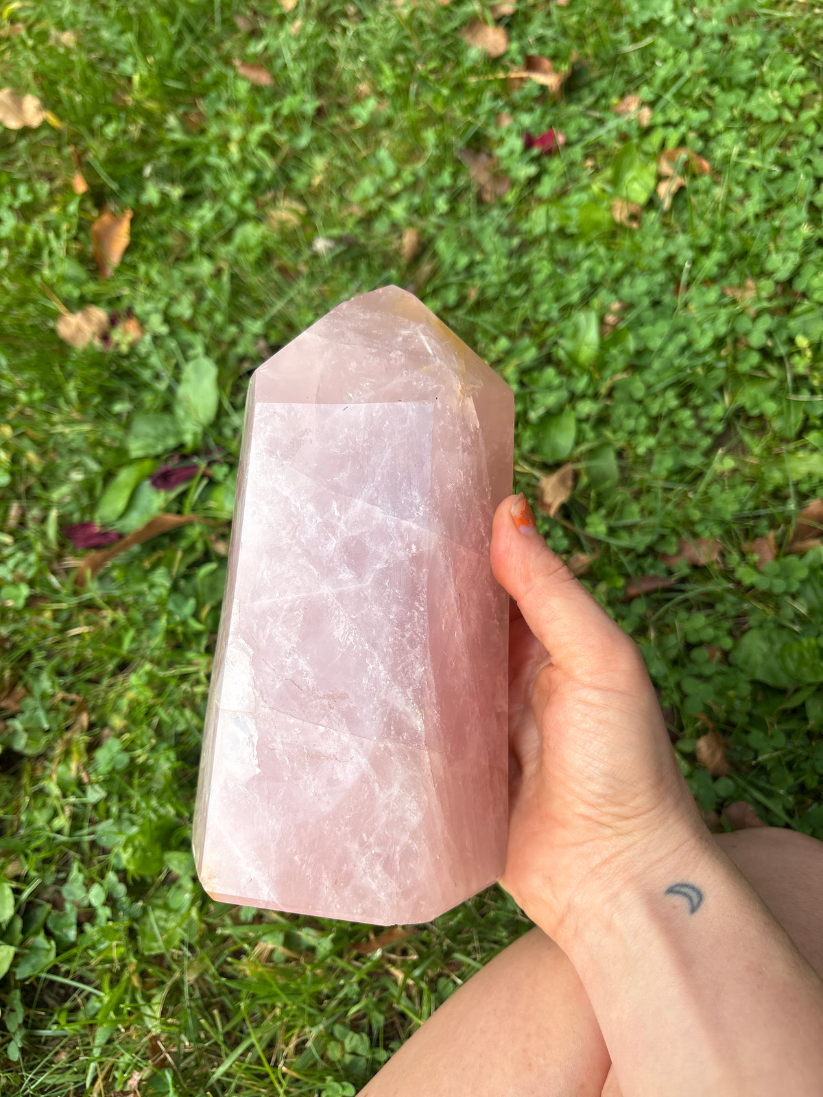 Rose Quartz High Quality Gemmy Tower