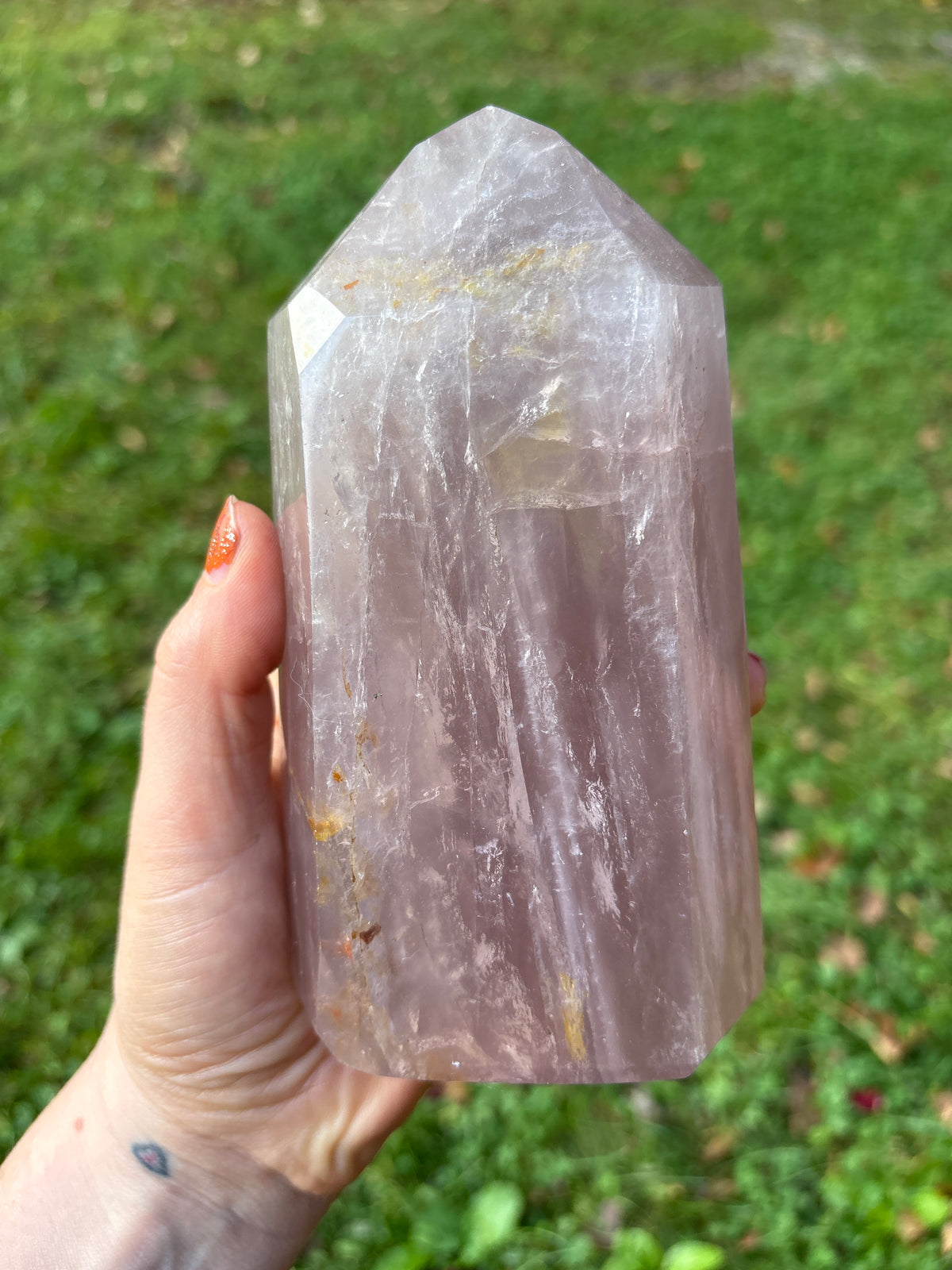 Rose Quartz High Quality Gemmy Tower