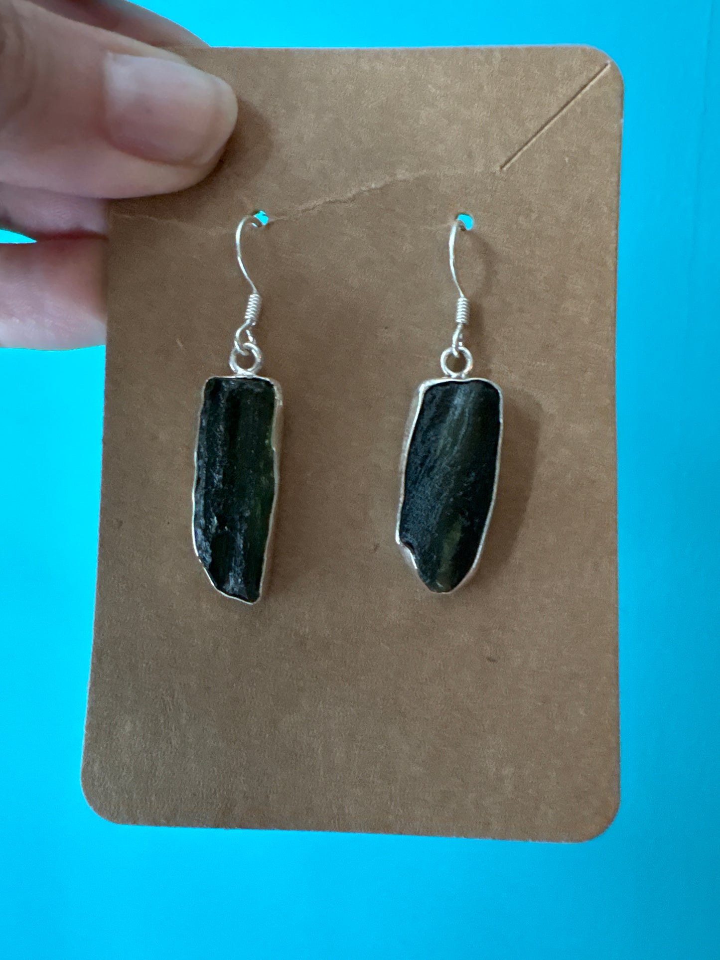 *Moldavite Earrings