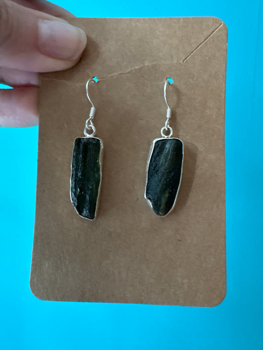 *Moldavite Earrings