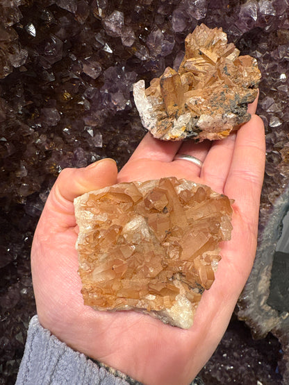 Tangerine Quartz Cluster