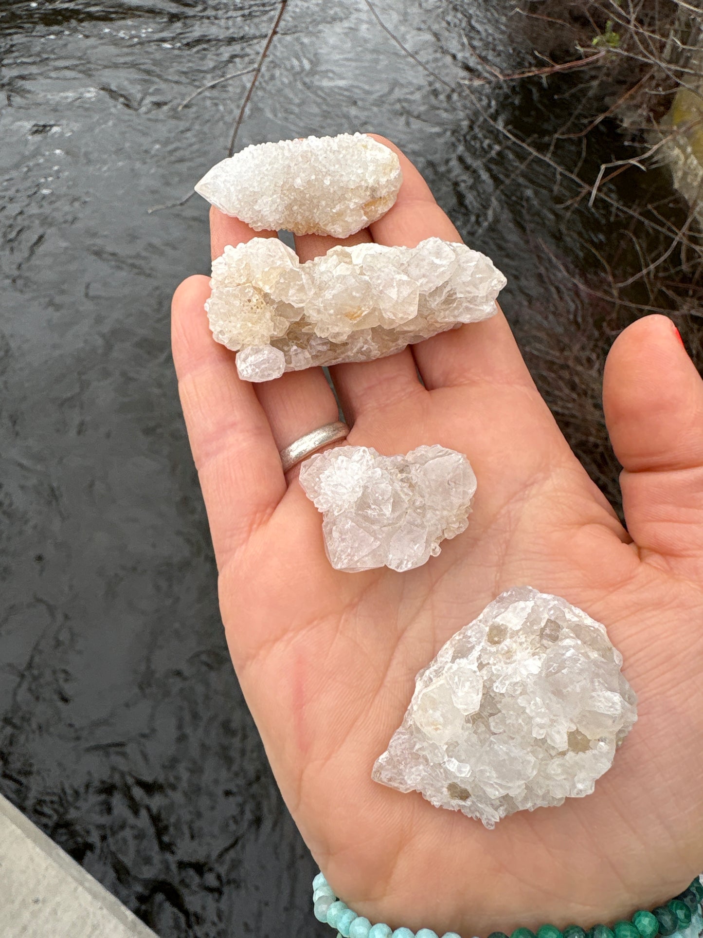 Spirit Quartz Cluster – Cactus Quartz Crystal for Harmony & Spiritual Growth
