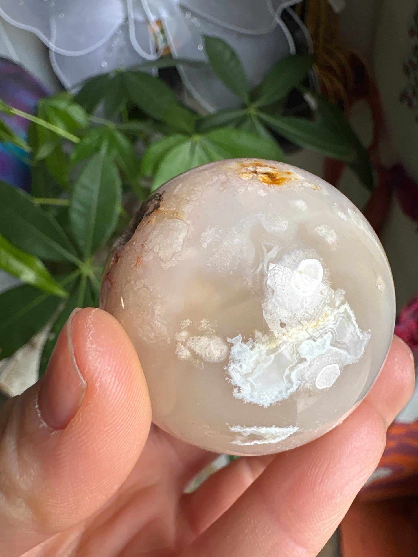 Flower Agate Sphere