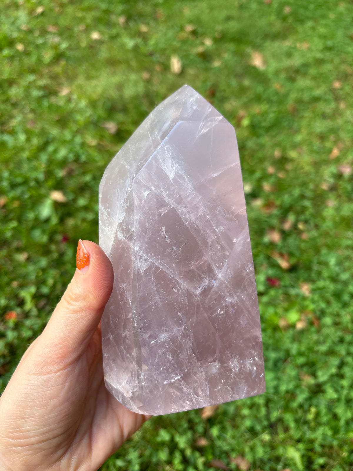 Gemmy Rose Quartz Tower