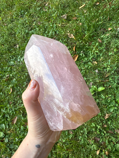 Rose Quartz High Quality Gemmy Tower