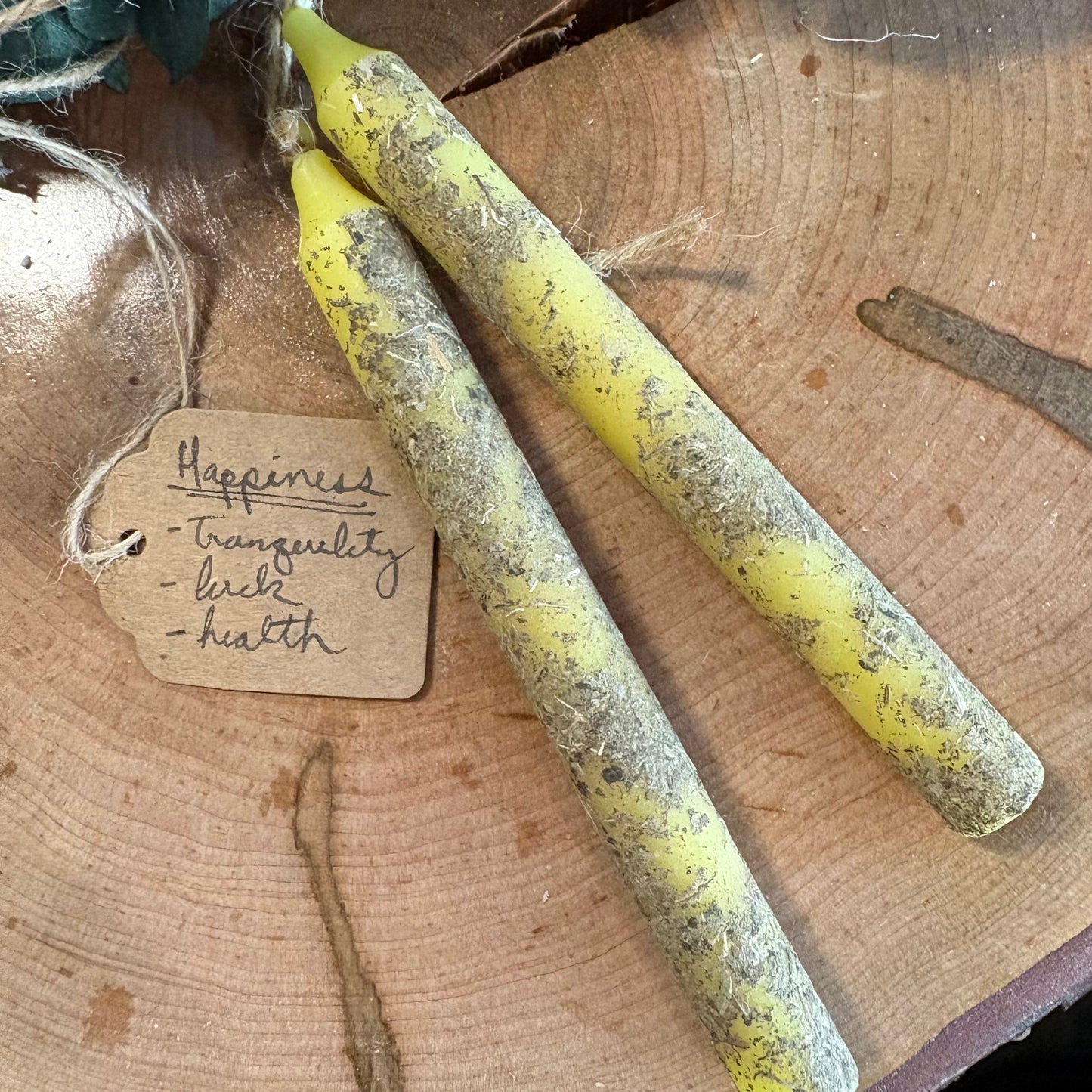 Hand-rolled Herb Spell candles