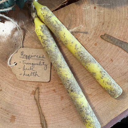 Hand-rolled Herb Spell candles