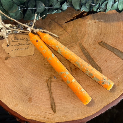 Hand-rolled Herb Spell candles