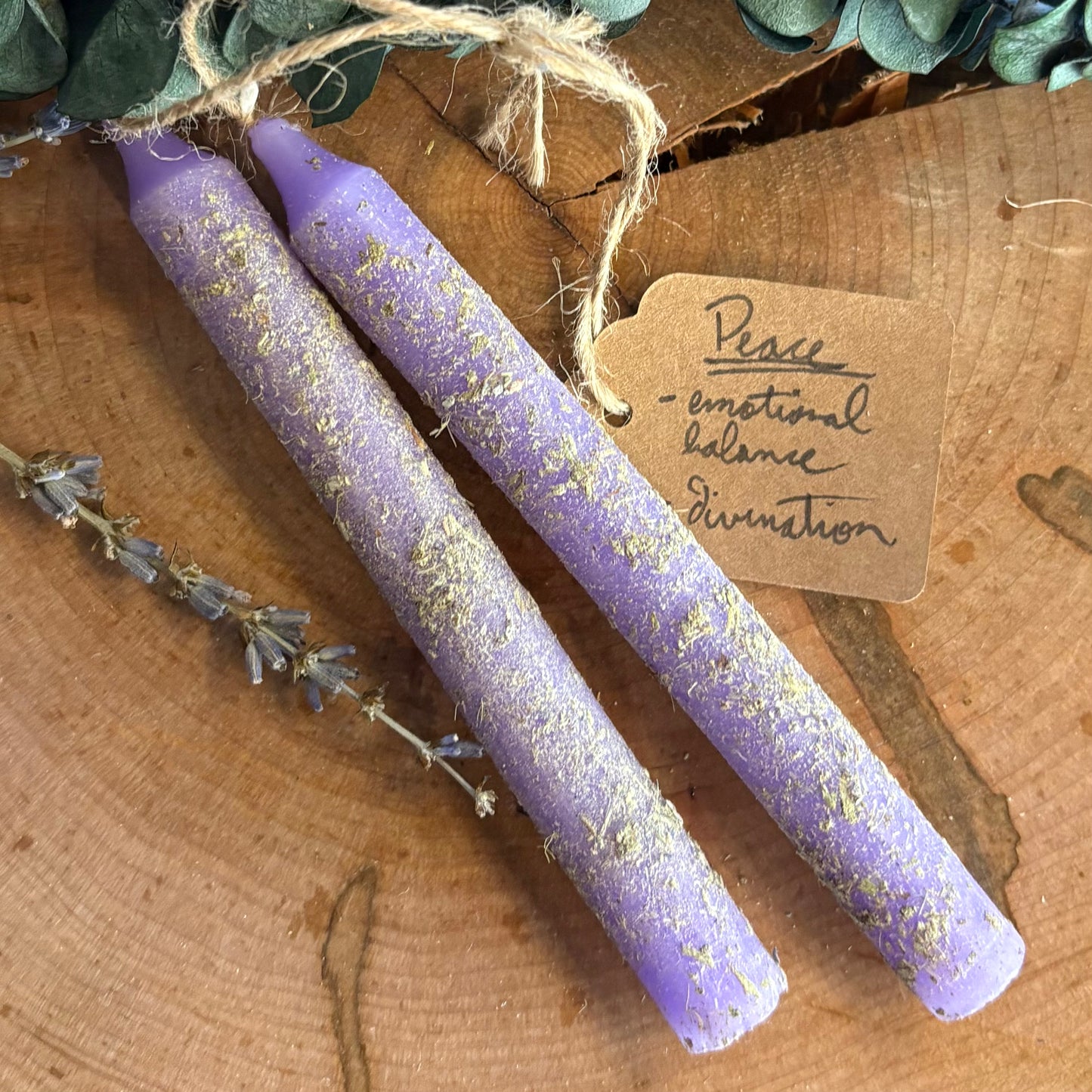 Hand-rolled Herb Spell candles