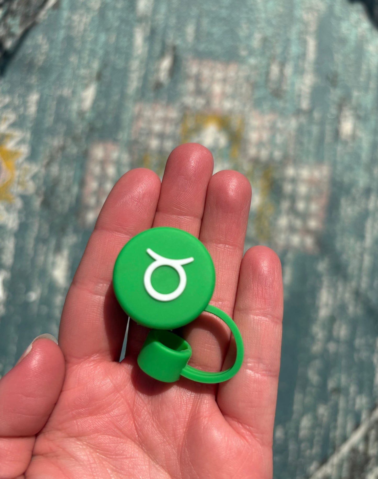 Zodiac Sign Silicone Straw Lid