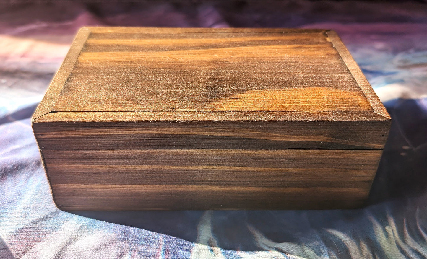 Tarot Raider Handcrafted Tarot & Oracle Card Box – Wood Finish (Small) Hinged