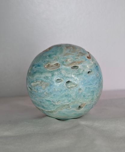Blue Aragonite Sphere (Large)