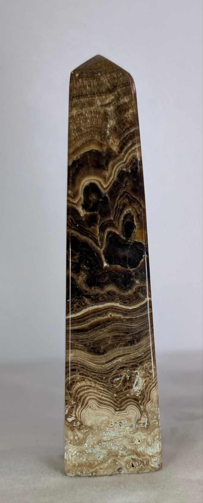 Chocolate Calcite Point