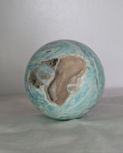 Blue Aragonite Sphere (Large)