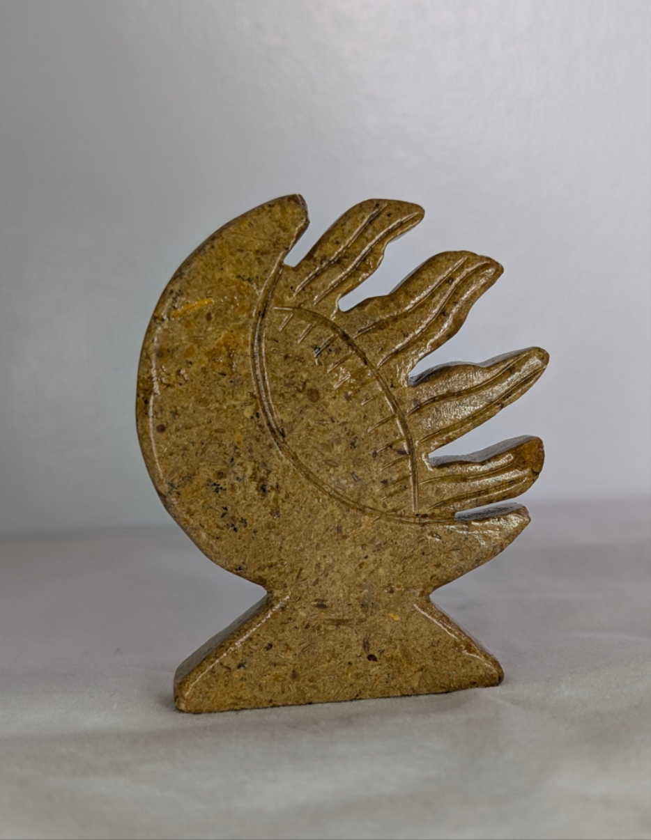 Yellow Jasper 1/2 Moon, 1/2 Sun