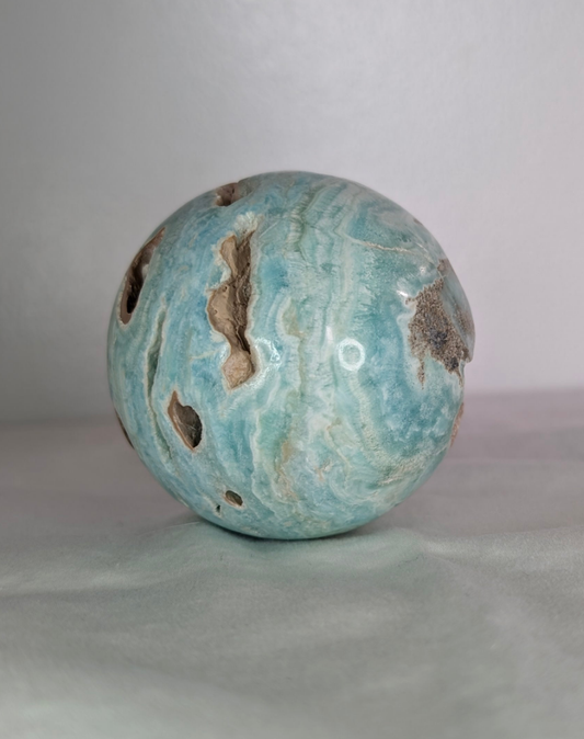 Blue Aragonite Sphere (Large)