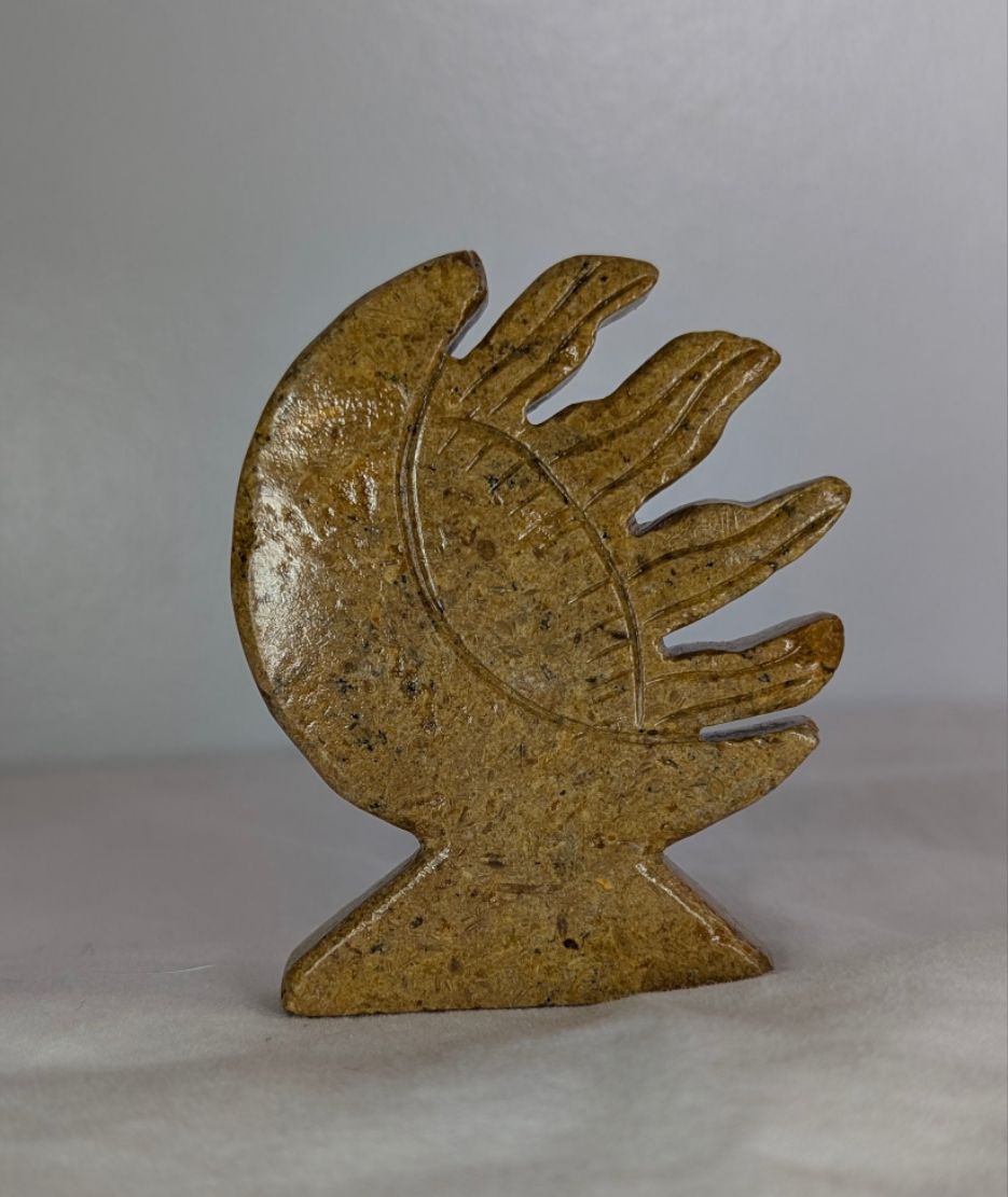 Yellow Jasper 1/2 Moon, 1/2 Sun