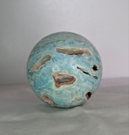 Blue Aragonite Sphere (Large)