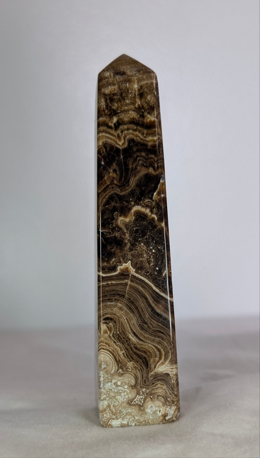 Chocolate Calcite Point