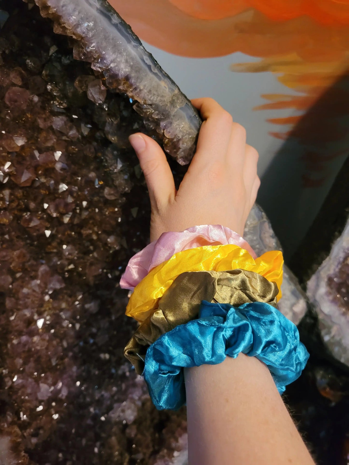 *Silk scrunchie